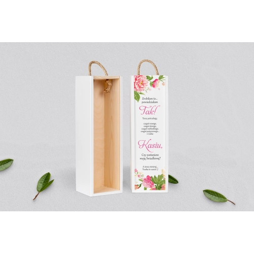 Prośba o Świadkowanie - SNW biała Serce Kwiat Motyw 1