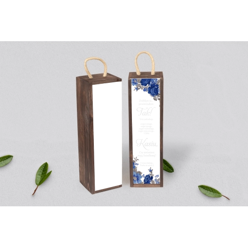 Prośba o&nbsp;Świadkowanie - SNW Akryl brązowa Serca Kwiat Motyw 2