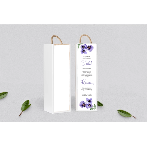 Prośba o&nbsp;Świadkowanie - SNW Akryl biała Sweet Love Motyw 3