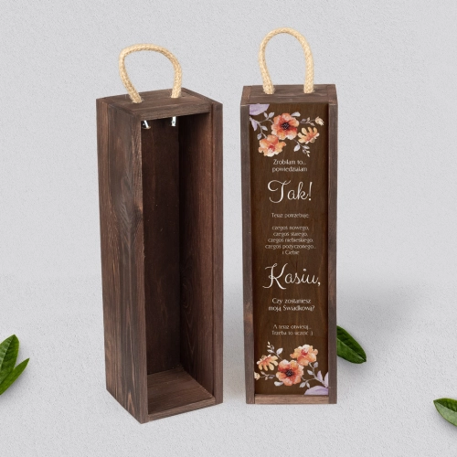 Prośba o Świadkowanie - SNW brązowa Sweet Love Motyw 6