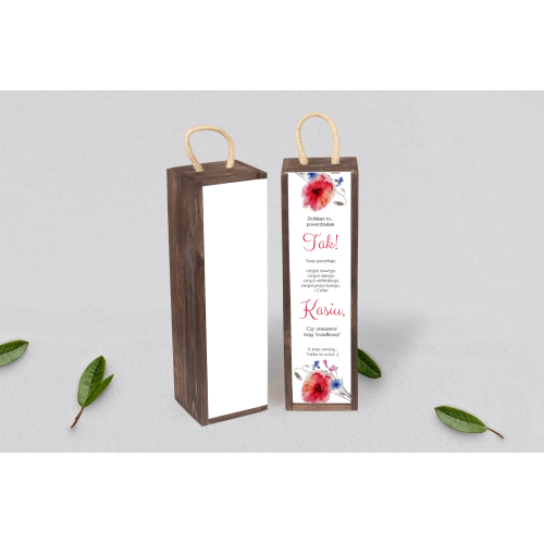 Prośba o&nbsp;Świadkowanie - SNW Akryl brązowa Sweet Love Motyw 2