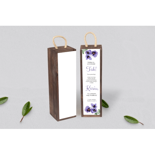 Prośba o&nbsp;Świadkowanie - SNW Akryl brązowa Sweet Love Motyw 3