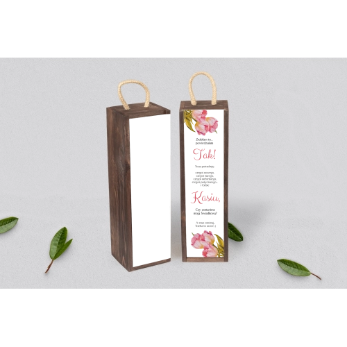 Prośba o&nbsp;Świadkowanie - SNW Akryl brązowa Sweet Love Motyw 4