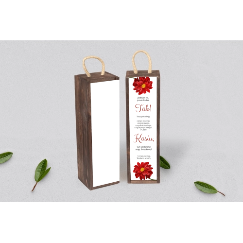 Prośba o&nbsp;Świadkowanie - SNW Akryl brązowa Sweet Love Motyw 5