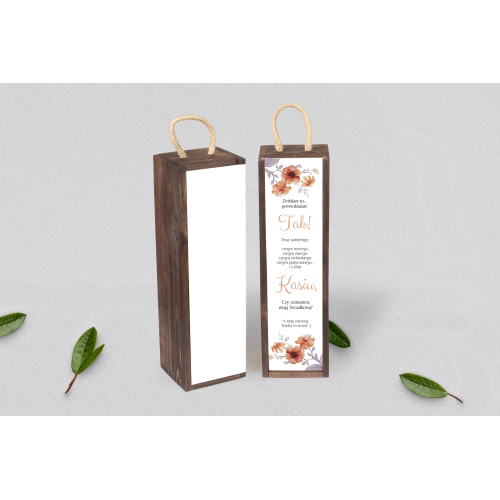 Prośba o&nbsp;Świadkowanie - SNW Akryl brązowa Sweet Love Motyw 6