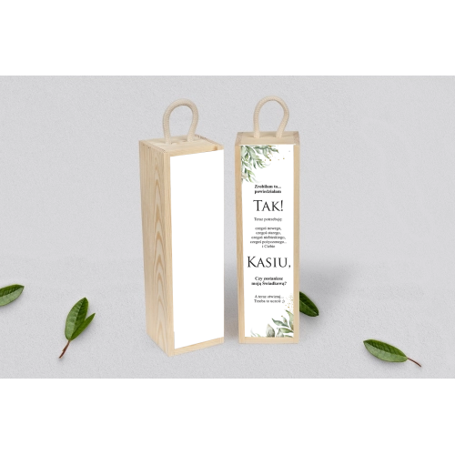 Prośba o&nbsp;Świadkowanie - SNW Akryl naturalna Leaves Motyw 1