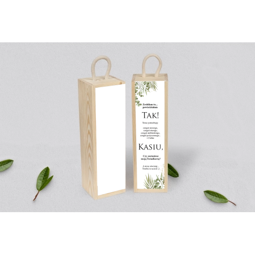 Prośba o&nbsp;Świadkowanie - SNW Akryl naturalna Leaves Motyw 2