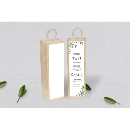 Prośba o&nbsp;Świadkowanie - SNW Akryl naturalna Leaves Motyw 3