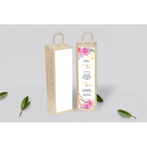 Prośba o&nbsp;Świadkowanie - SNW Akryl naturalna Geom. Serce Motyw 1