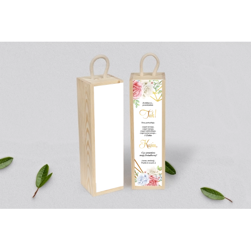 Prośba o&nbsp;Świadkowanie - SNW Akryl naturalna Geom. Serce Motyw 3