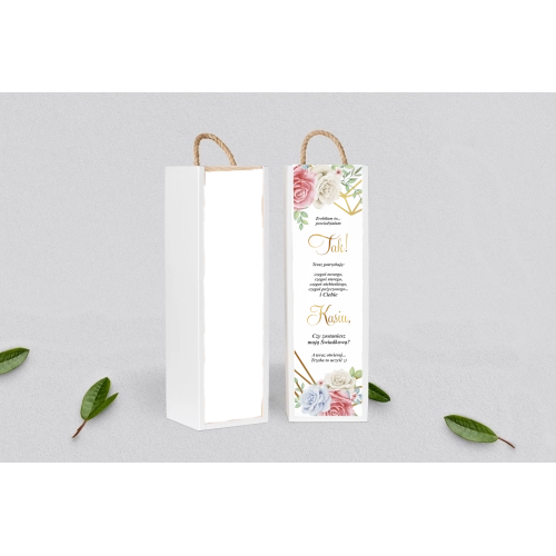 Prośba o&nbsp;Świadkowanie - SNW Akryl biała Geometryczne Serce - Motyw 3