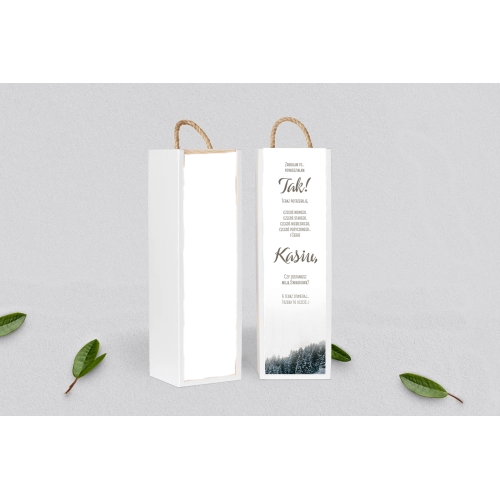 Prośba o&nbsp;Świadkowanie - SNW Akryl biała Forest - Motyw 4