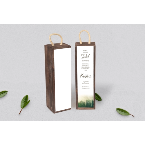 Prośba o&nbsp;Świadkowanie - SNW Akryl brązowa Forest - Motyw 1