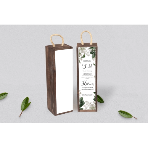 Prośba o&nbsp;Świadkowanie - SNW Akryl brązowa Soft Motyw 1