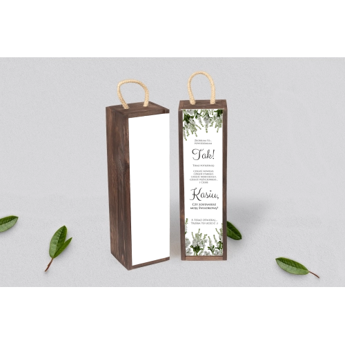 Prośba o&nbsp;Świadkowanie - SNW Akryl brązowa Soft Motyw 8