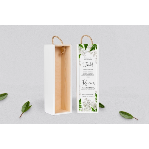 Prośba o&nbsp;Świadkowanie - SNW biała Soft Motyw 2