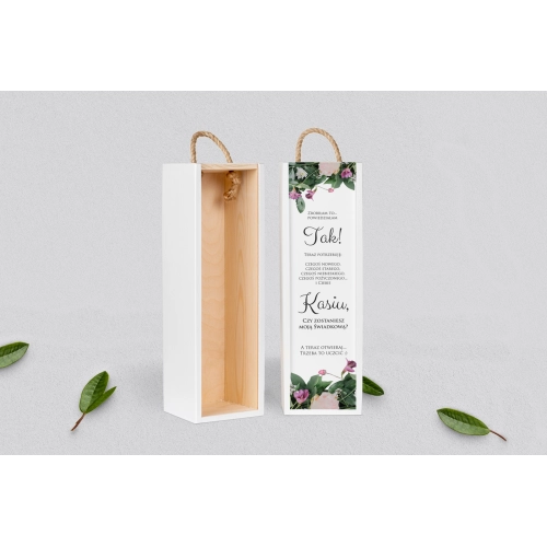 Prośba o&nbsp;Świadkowanie - SNW biała Soft Motyw 6