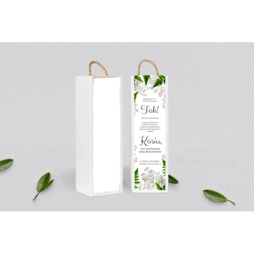 Prośba o&nbsp;Świadkowanie - SNW Akryl biała Soft Motyw 2