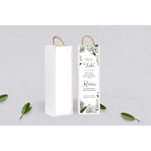 Prośba o&nbsp;Świadkowanie - SNW Akryl biała Soft Motyw 3