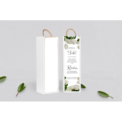 Prośba o&nbsp;Świadkowanie - SNW Akryl biała Soft Motyw 4