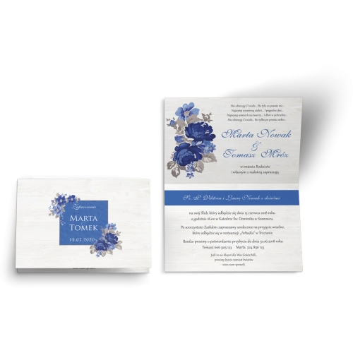 Zaproszenia ślubne Biała Stodoła - Motyw 4