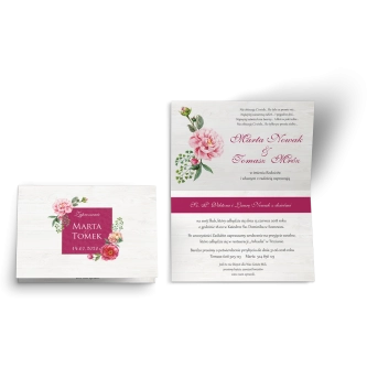 Zaproszenia ślubne Biała Stodoła - Motyw 2