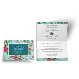 Zaproszenie ślubne Kwiatowe Pole - Motyw 3