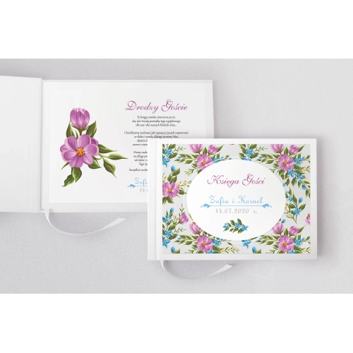 Księga Gości Weselnych Pobieramy się Motyw 3