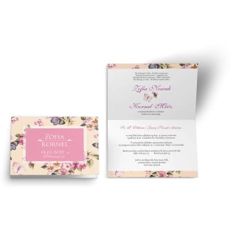 Zaproszenie ślubne Kwiatowe Pole - Motyw 5