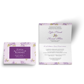 Zaproszenie ślubne Kwiatowe Pole - Motyw 6