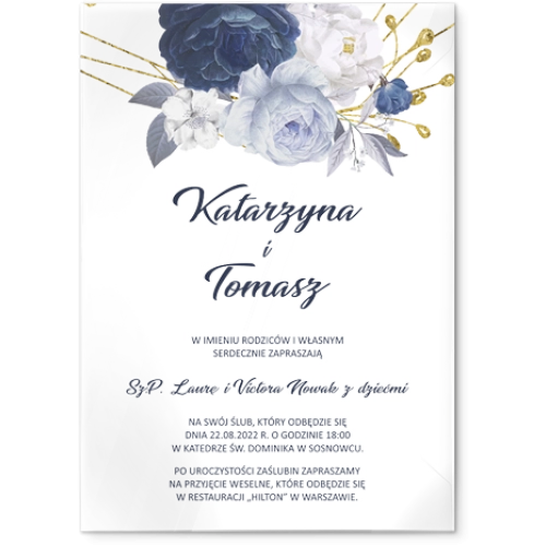 Zaproszenia ślubne Modena - Akrylowe Motyw 2