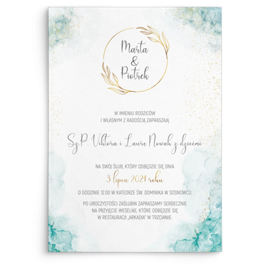 Zaproszenia ślubne Glamour Ink - Motyw 3