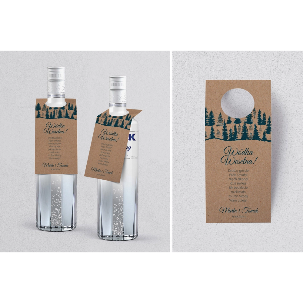Zawieszka na alkohol oczko Natura Kraft Motyw 3