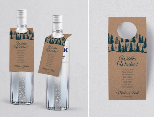 Zawieszka na alkohol oczko Natura Kraft Motyw 3