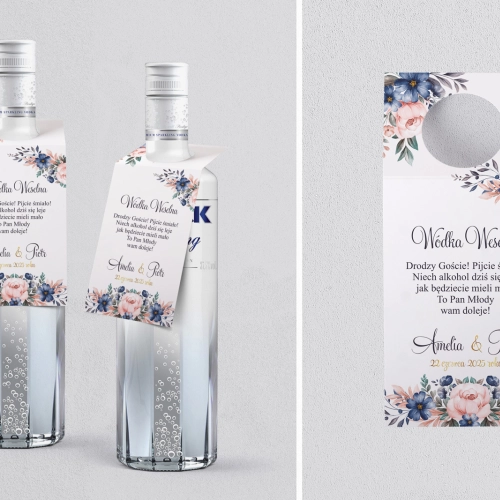 Zawieszka na alkohol oczko Geometryczne Serce - Motyw 2