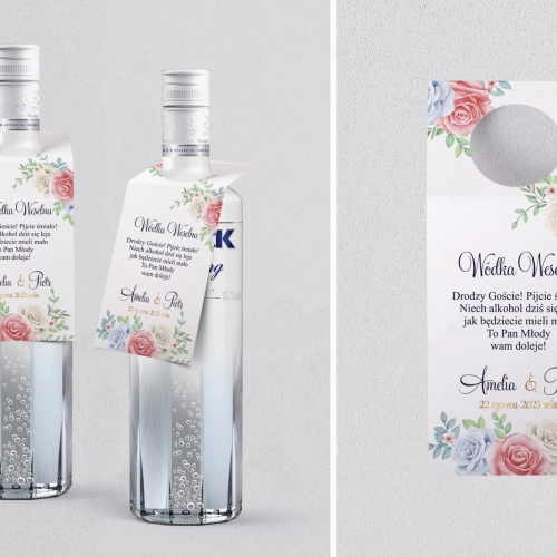 Zawieszka na alkohol oczko Geometryczne Serce - Motyw 3