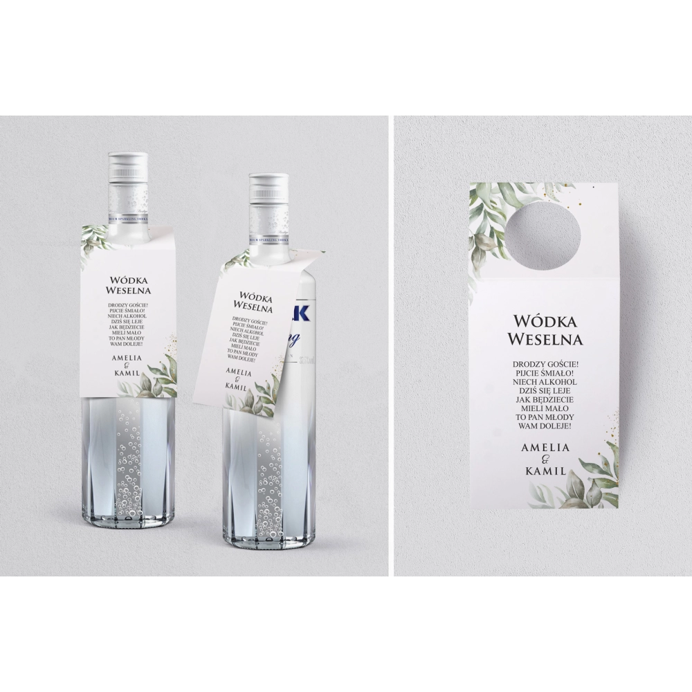 Zawieszka na alkohol oczko Leaves Motyw 1