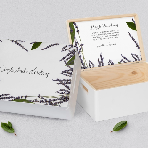 Koszyczek ratunkowy weselny biały - Soft Motyw 5