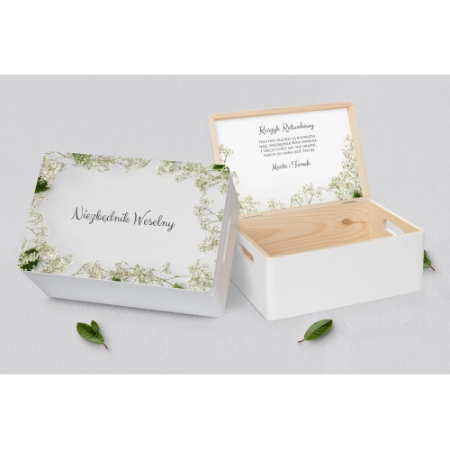 Koszyczek ratunkowy weselny biały - Soft Motyw 7