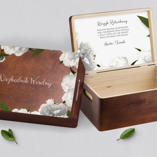 Koszyczek ratunkowy weselny brązowy - Soft Motyw 3