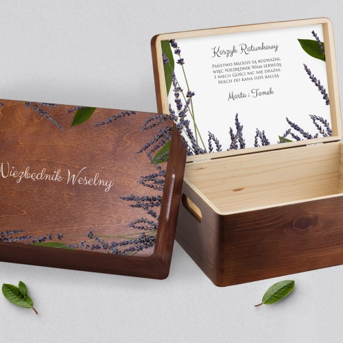 Koszyczek ratunkowy weselny brązowy - Soft Motyw 5