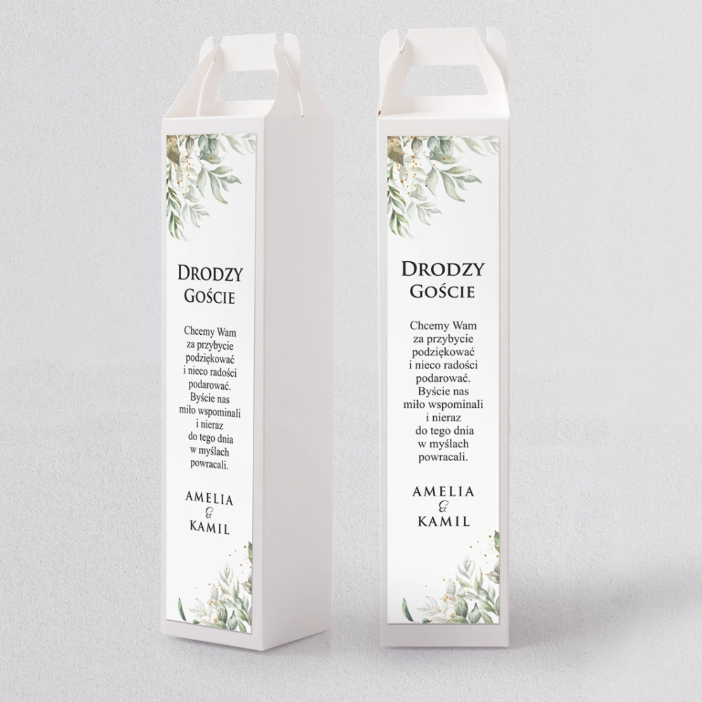 Pudełko na alkohol Leaves Motyw 1