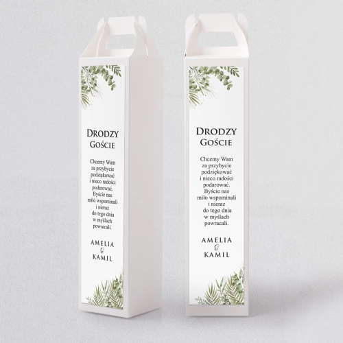 Pudełko na alkohol Leaves Motyw 2