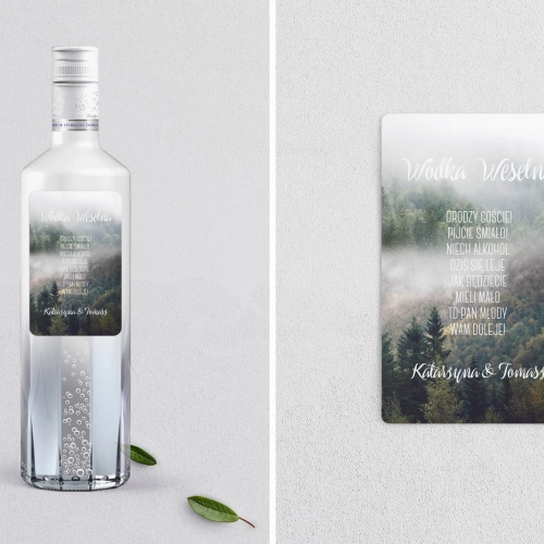 Naklejki na alkohol - Forest - Motyw 2