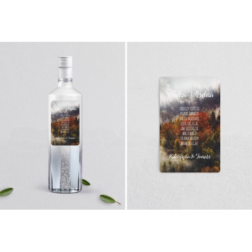 Naklejki na alkohol - Forest - Motyw 3