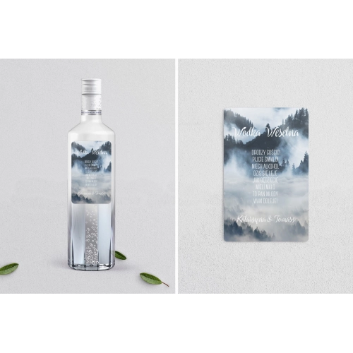 Naklejki na alkohol - Forest - Motyw 5