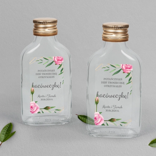 Buteleczka - Piersiówka Flowers & Frame Motyw 4