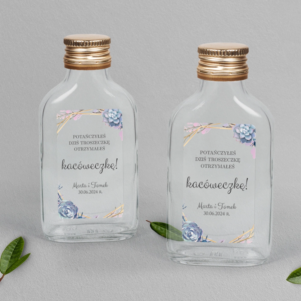 Buteleczka - Piersiówka Flowers & Frame Motyw 6