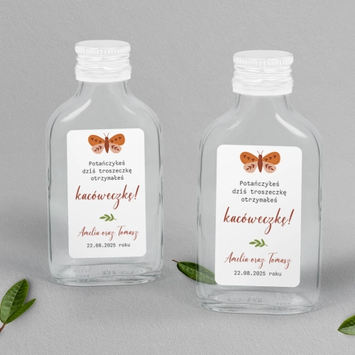 Buteleczka - Piersiówka Butterflies - Motyw 2