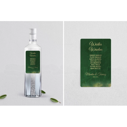 Naklejki na alkohol - Greenery - Motyw 1